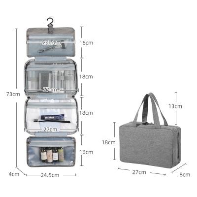 China Fashion Travel Toiletry Bag Hanging Water Resistant Makeup Bags Cosmetic Organizer Travel Bags for sale