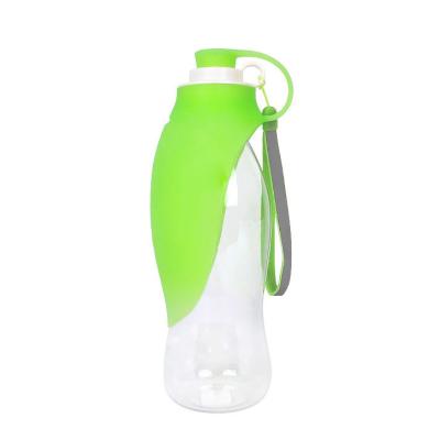 China Stored Hot Dog Amazon Style Pet Water Cup Leaf Style Outdoor Portable Outdoor Water Bottle for sale