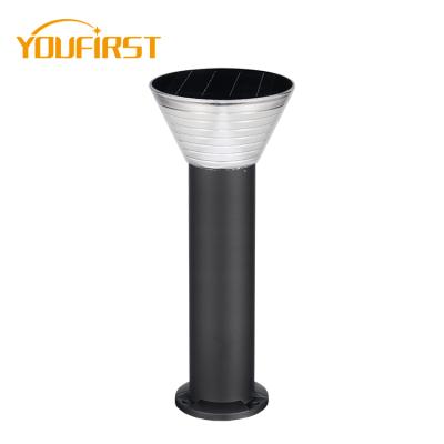 China Super Bright Morden Outdoor House Aluminum ABS Pathway Park Garden Bollard 5w Led Solar Lawn Light for sale