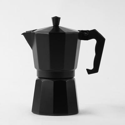 China New Design Life Sizes Elegant Color Painting Italian Coffee Moka Pot Aluminum Espresso Coffee Maker for sale