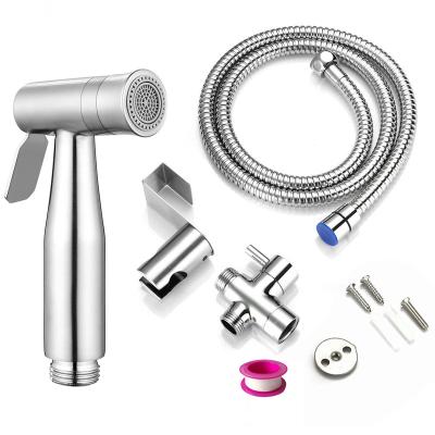 China Concealed Reservoir Stainless Steel Baby Cloth Diaper Sprayer, Hand Held Bidet Spray For Toilet With Brushed Nickel Finish, Easy To Install PQ02 for sale