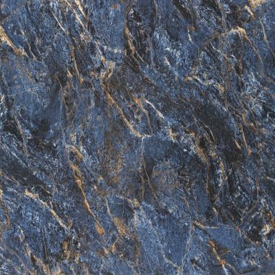 China Glazed Metallic Tiles China Foshan Blue Polished Porcelain Marble Tiles For Sapphire Blue for sale