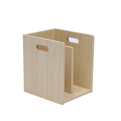 China PANEL Fashion Wooden Small Mini Desktop Folder Shelf Movable Book Shelves for sale