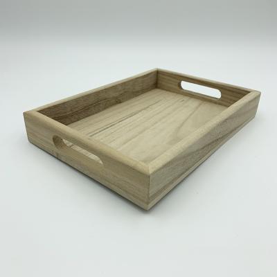 China Custom Wooden Plywood Tray For Coffee And Tea Food Serving Tray for sale