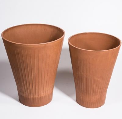 China light & Durable Terracotta Flower Pots Manual Finished Garden Flower Planters for sale