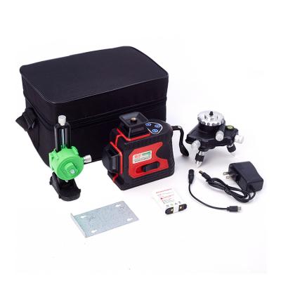 China Red Line 3D Laser Level 3D Self Indoor Exit Door and Build 12 Leveling 360 Degree Laser Level for Construction for sale