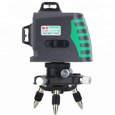 China High Precision Laser Level 360 Rotating 3D Green Light 12 Level Outdoor And Indoor Machining Line for sale