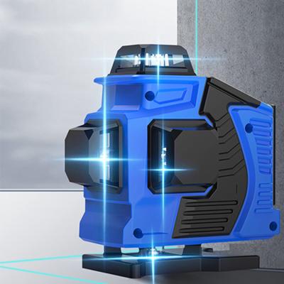 China Self Leveling Rotating Rotary Multi Cross Line Laser Beam Laser Level 16 Laser 360 4D Level 130mm*60mm/*125mm Blue Lines for sale