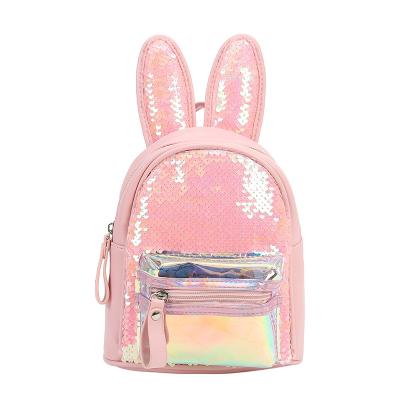 China Light Custom Logo Cartoon Animal School Bags For Kids Backpack Cute Girls Shiny Sequin Glitter Backpack for sale