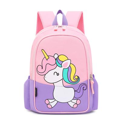 China Plolyester Cartoon Animal Design Print Anti-theft Material Toddler School Toddler Kids Bag Backpack For Children Boy And Girl for sale