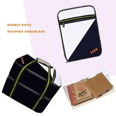 China Double Pizza Delivery Insulated Cooler Bag for sale