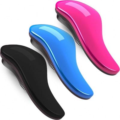 China Waterproof Eco-friendly Hair Brush anti hair loss Mango Shape Hair Brush Tangle Soft Touch comb for sale