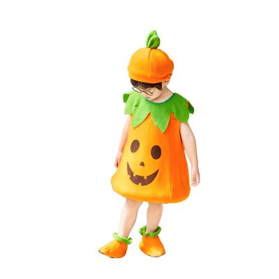 China Cute Funny Dancing Stage Performance Halloween Kids Pumpkin Costumes Halloween Costume 2021 for sale