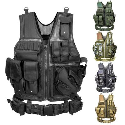 China Custom Black 600D Mesh Ventilation Tactical Vest Lightweight Outdoor Training Breathable Tactical Vest for sale