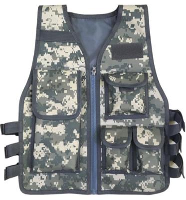 China Lightweight Kids Multiple Pockets Jacket Tactical Military Child Camouflage Breathable Quick Dry Vest Hunting Game Vest for sale