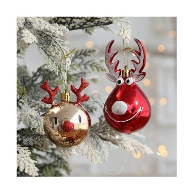 China Christmas Decor Made in China vlear glass smooth animal christmas ball tree ornaments for sale