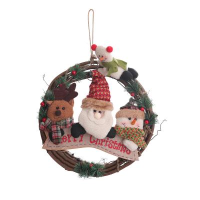 China Ecofriendly Hot sale Christmas wreath decor for front door wall window for sale