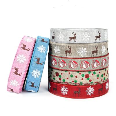 China Ecofriendly Made in China christmas tree ribbon for garland decoration for sale