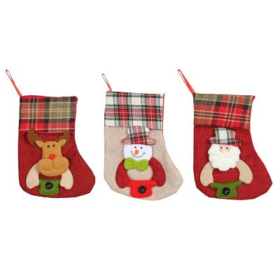 China Cloth mini Wholesale Personalised Decorative Velvet Christmas Stocking for sale