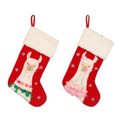 China Cloth Custom Christmas Decor Decoration Supplies Oversize Knit Christmas Holiday Hanging Socks Christmas Stocking for sale