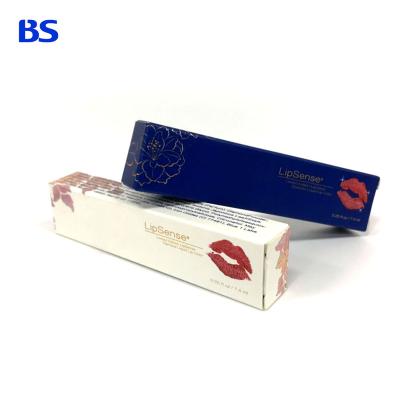 China Recyclable Cosmetic Lip Gloss Lip Balm Lip Gloss Liquid Lip Gloss Packaging Paper Box Customized Metallic Hot Stamping Packaging Packaging Box for sale