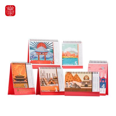 China New Design Table Calendar Wall Hanging Desk Calendar for sale