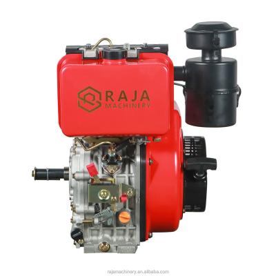 China Land Use Single Cylinder 8.7KW 11.8HP Diesel Engine 4 Stroke Aire-cooled RJ195F for sale