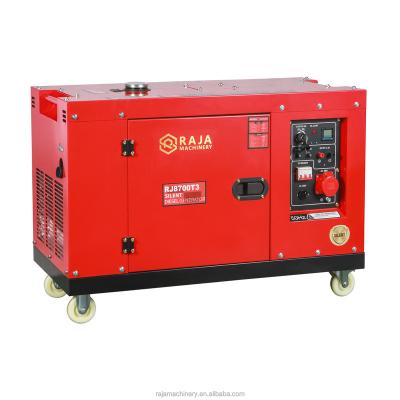 China Common Units Good Price 5000W 5KW 5KVA Soundproof Generator Diesel In Stock for sale