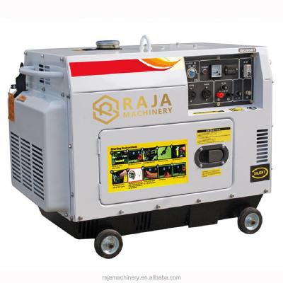 China Good Price 5000W 5KW 5KVA Common Units Silent Type Diesel Generator In Stock for sale