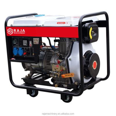 China Common Professional Single Cylinder 50Hz 3.0KW 3.0KVA 3000W 296CC Household Units Portable Diesel Generator for sale