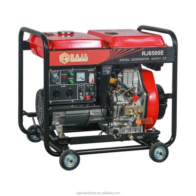 China Chinese Common Units Brand Open Frame Electric Generator 50Hz 5.0KW 5.0KVA 5000W 418CC Rechargeable Emergency for sale