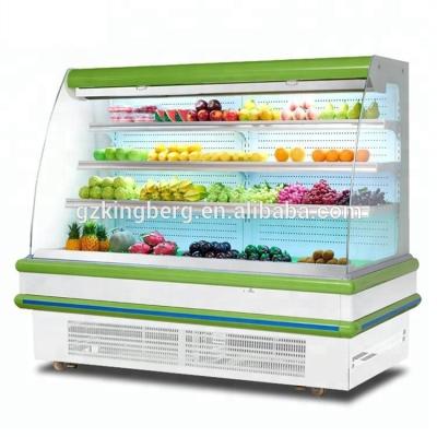 China Multi-deck Commercial Open Display Single-temperature Supermarket Showcase Chiller Refrigerator for sale