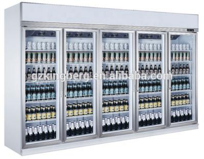 China Upright Single-temperature Supermarket Beer Milk Display Cooler Drinking Equipment Store Commercial Refrigerator for sale