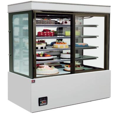 China Single-temperature 1.2 Open Upright /1.5/1.8/2.0/2.2m Front Cake Showcase Display Chillers for sale