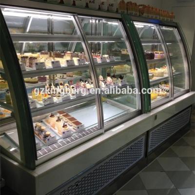 China Single-temperature Europe Style Commerical Supermarket Use Cold Food Backery Cake Showcase Fridge for sale