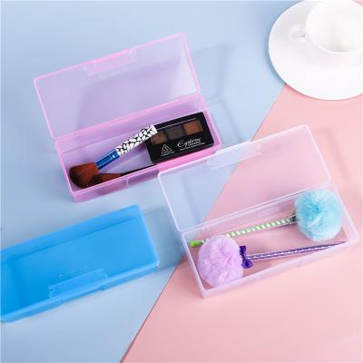 China Transparent Plastic Eyeliner Eyebrow Pencil Faux Stone Nail Polish Home Art Viable Jewelry Nail Storage Box Manicure Tool Box for sale