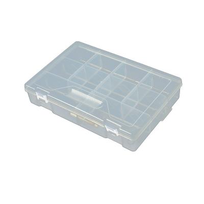 China 10 Pieces Box Large Plastic Lego Building Block Jewelry Tool Storage Box PP Grid Viable Transparent Removable Storage Box for sale