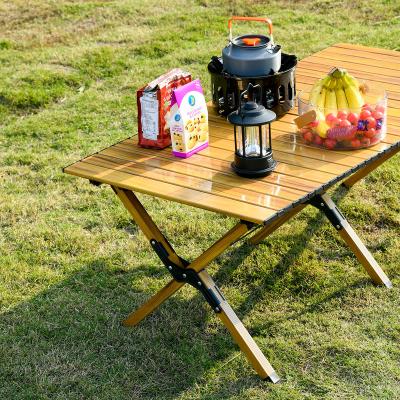 China Contemporary Factory Wholesale Aluminum Alloy Egg Roll Table For Outdoor Leisure Time Foldable Outdoor Camping Table for sale