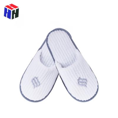 China Washable Closed Toe Airline Spa Slippers/Toe Bedroom Travel Open Flip Flop Slippers Wholesale Eco Friendly for sale