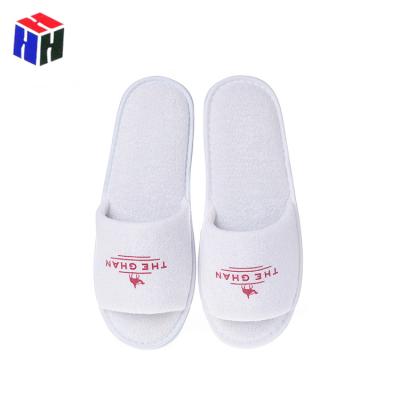 China Closed Toe Disposable Slippers/Flip Flop Yangzhou Toe Travel Slippers Airline Open Slipper For Hotel Spa Salon for sale