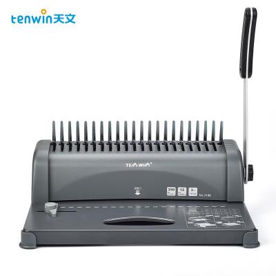 China Tenwin 3106 Heavy Duty Durable Manual Spiral Coil Home/School/Office Promotional Binding Machine Custom Made for sale