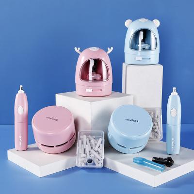 China Cute Home/School/Office School Stationery Gift/Gift Tenwin 8087 Set Kawaii Products Hot Selling For Kids Pencil Sharpener Electric Eraser Desktop Remover for sale