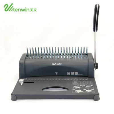 China Paper Tenwin 3106 Ninghai Office Supplies Manual Adjustable Margin Spiral Binding Machine for sale