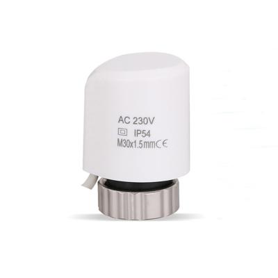 China Modern Electrothermal White Underfloor Heating Actuator Head OR Adapter White Actuator for sale