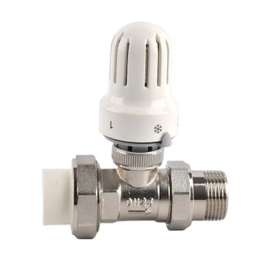 China Hotel Heating System Thermostatic Thermostat Water Valve Radiator Valve for sale