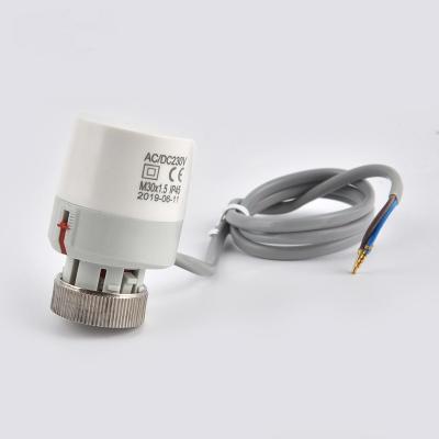 China 230V Hotel Thermostatic Actuator Underfloor Heating Radiator Valve Head for sale