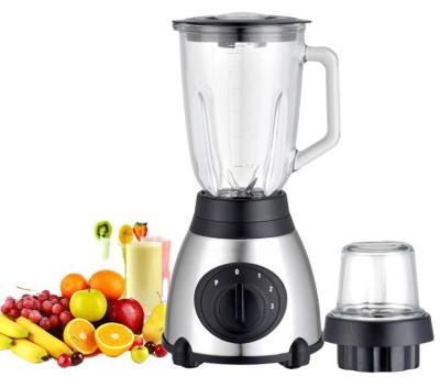 China Ice Crushing Tabletop 1.5L Plastic Fruit Blender Stainless Steel For Home Blender Crusher Blender for sale