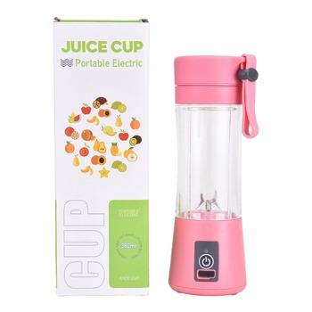 China Outdoor Household Fruit Blender-Four Blades In 3D 380ml USB Juicer Cup for sale