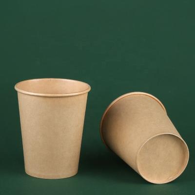 China Recyclable Customized 9oz Quality Kraft Paper Cup Print Disposable Buy At Factory Price Kraft Paper Cup for sale