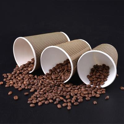 China Customizable With logo ceramic Personalized Printed Paper Customize Design 8oz High Quality Disposable Wholesale Double Wall Coffee Cup for sale